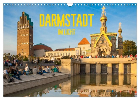 Darmstadt im Licht (Wandkalender 2024 DIN A3 quer), CALVENDO Monatskalender - Dietmar Scherf