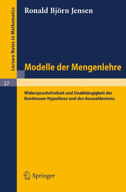 Modelle der Mengenlehre - R. B. Jensen