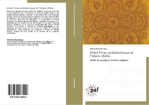 Entre l¿Iran préislamique et l¿islam chiite - Mehrdad Shabahang