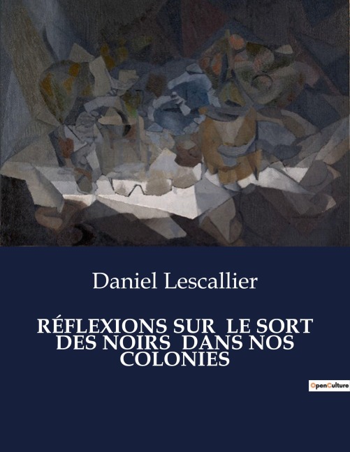 RÉFLEXIONS SUR  LE SORT DES NOIRS  DANS NOS COLONIES - Daniel Lescallier