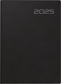 rido/idé 7018503905 Taschenkalender Modell Technik S (2025)| 2 Seiten = 1 Woche| A6| 144 Seiten| Balacron-Einband| schwarz - 