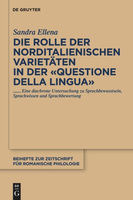 Die Rolle der norditalienischen Varietäten in der "Questione della lingua" - Sandra Ellena Die Rolle der norditalienischen Varietäten in der "Questione della lingua" - Sandra Ellena