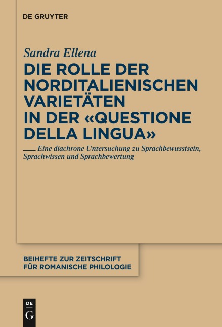 Die Rolle der norditalienischen Varietäten in der "Questione della lingua" - Sandra Ellena