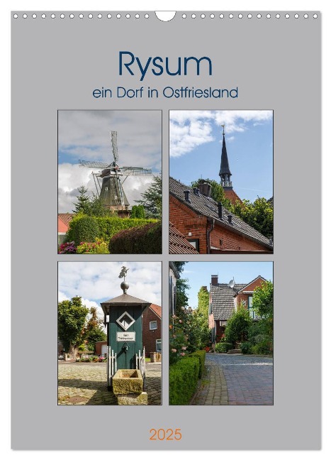 Rysum, ein Dorf in Ostfriesland (Wandkalender 2025 DIN A3 hoch), CALVENDO Monatskalender - Rolf Pötsch