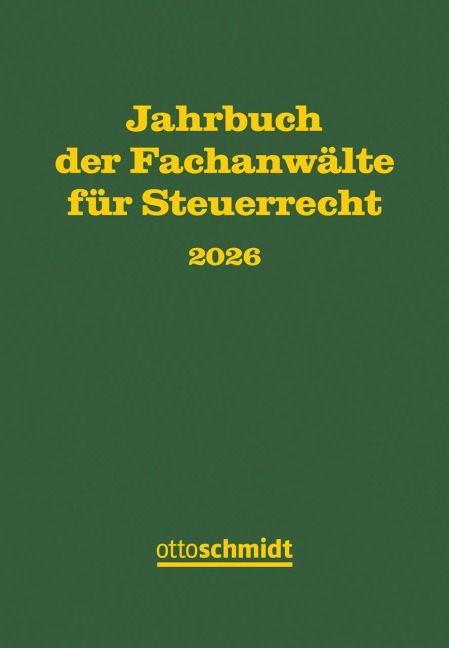 Jahrbuch der Fachanwälte für Steuerrecht 2026 - 