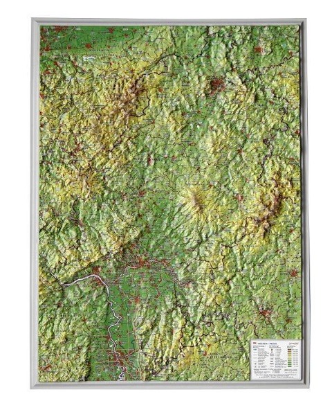 Hessen klein 1:700.000 Reliefkarte - André Markgraf, Mario Engelhardt