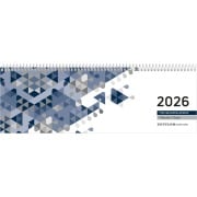 Cover-Bild zum Titel 'Tischquerkalender blau 1W/1S 2026 - 29,6x9,9 cm - 1 Woche auf 1 Seite - Bürokalender mit 60 Seiten - Stundeneinteilung 7 - 19 Uhr - 146-0015' von ''