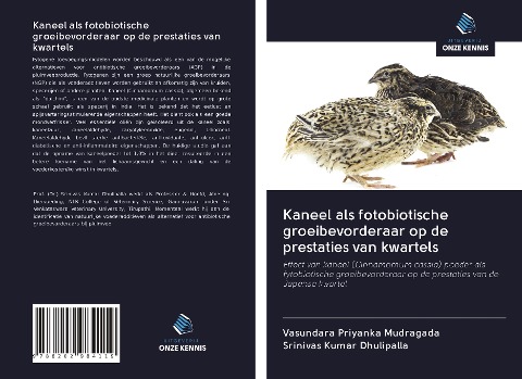 Kaneel als fotobiotische groeibevorderaar op de prestaties van kwartels - Vasundara Priyanka Mudragada, Srinivas Kumar Dhulipalla