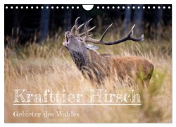 Cover-Bild zum Titel 'Krafttier Hirsch (Wandkalender 2026 DIN A4 quer), CALVENDO Monatskalender' von 'Schörkhuber Johann'
