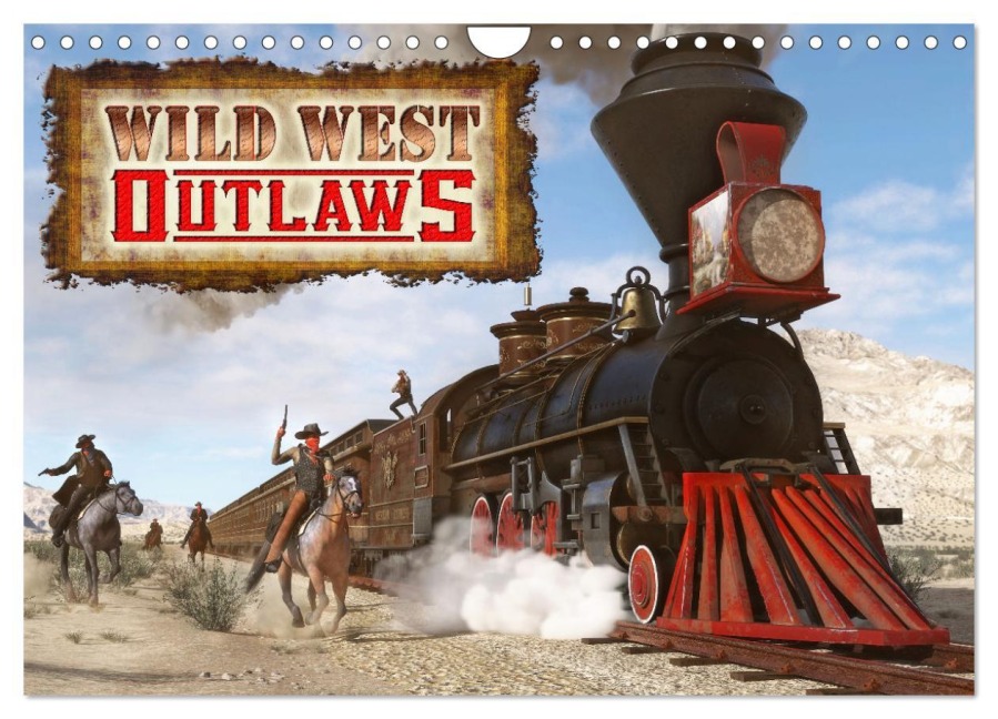 Wild West Outlaws (Wandkalender 2026 DIN A4 quer), CALVENDO Monatskalender - Karsten Schröder