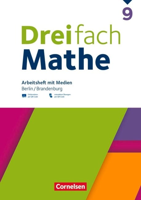 Dreifach Mathe 9. Schuljahr - Berlin und Brandenburg - Arbeitsheft mit Medien und Lösungen - 