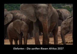 Cover-Bild zum Titel 'Elefanten - Die sanften Riesen Afrikas 2027 Fotokalender DIN A3' von 'Tobias Becker'