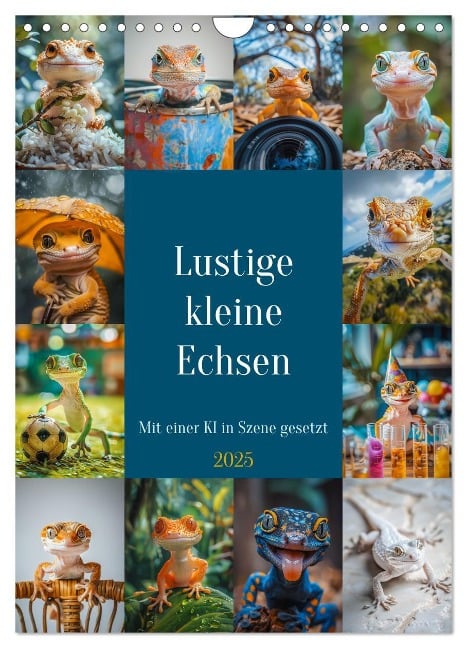 Lustige kleine Echsen (Wandkalender 2025 DIN A4 hoch), CALVENDO Monatskalender - Steffen Gierok-Latniak