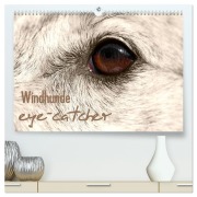 Cover-Bild zum Titel 'Windhunde eye-catcher (hochwertiger Premium Wandkalender 2026 DIN A2 quer), Kunstdruck in Hochglanz' von 'Pfoten-Design Andrea Redecker'