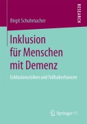 Cover-Bild zum Titel 'Inklusion für Menschen mit Demenz' von 'Birgit Schuhmacher'