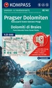 KOMPASS Wanderkarte 145 Pragser Dolomiten, Naturpark Fanes-Sennes-Prags / Dolomiti di Braies, Parco Naturale Fanes-Senes-Braies 1:25.000 - 