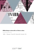 Cover-Bild zum Titel 'Bibliothèque Universelle Et Revue Suisse' von 'Collectif'