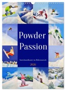 Powder Passion - Snowboardkunst im Höhenrausch (Wandkalender 2026 DIN A3 hoch), CALVENDO Monatskalender - Michaela Schimmack