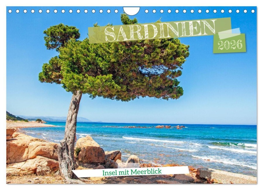 Sardinien Insel mit Meerblick (Wandkalender 2026 DIN A4 quer), CALVENDO Monatskalender - Klaus Scholz