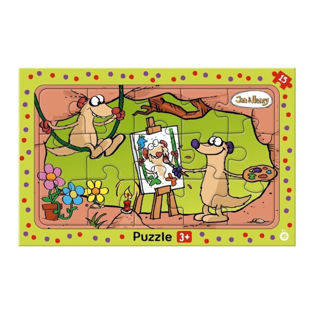 TRÖTSCH - Jan & Henry Rahmenpuzzle 15-teilig - 