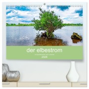 der elbestrom (hochwertiger Premium Wandkalender 2026 DIN A2 quer), Kunstdruck in Hochglanz - Steffen Sennewald
