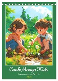 Coole Manga Kids. Lustige Abenteuer im Pixelreich (Tischkalender 2025 DIN A5 hoch), CALVENDO Monatskalender - Rose Hurley