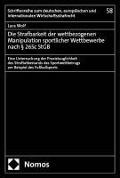Cover-Bild zum Titel 'Die Strafbarkeit der wettbezogenen Manipulation sportlicher Wettbewerbe nach § 265c StGB' von 'Luca Wolf'