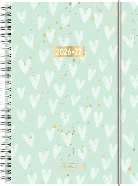 Schülerkalender 2026/2027 "Hearts" | A5, Kunststoff - 