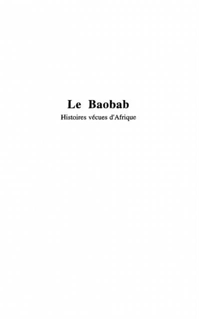 LE BAOBAB - Rosenmayr Leopold