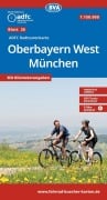 Cover-Bild zum Titel 'BVA ADFC Radtourenkarte Oberbayern West München 1:150.000' von ''
