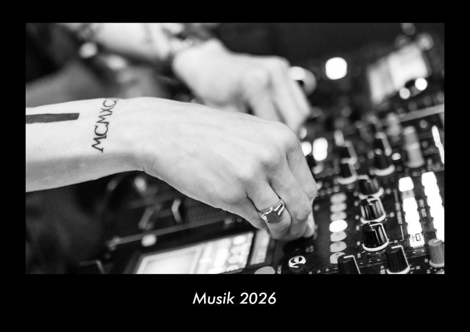 Musik 2026 Fotokalender DIN A3 - Tobias Becker