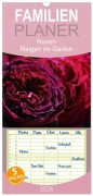 Familienplaner 2026 - Rosen Reigen im Garten mit 5 Spalten (Wandkalender, 21 x 45 cm) CALVENDO - Martina Cross