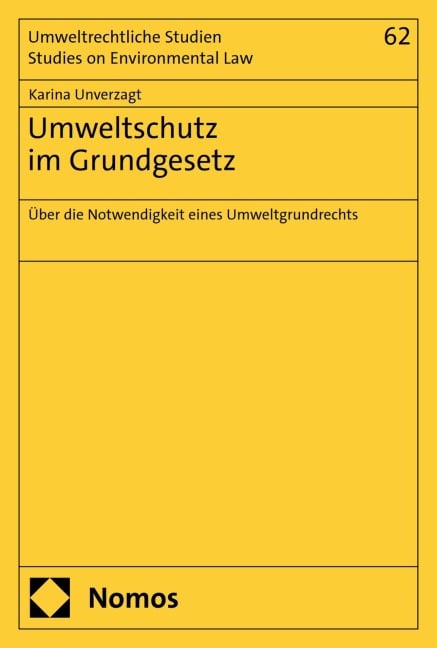 Umweltschutz im Grundgesetz - Karina Unverzagt