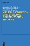 Cover-Bild zum Titel 'Vielfalt, Variation und Stellung der deutschen Sprache' von ''