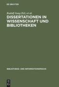 Cover-Bild zum Titel 'Dissertationen in Wissenschaft und Bibliotheken' von ''