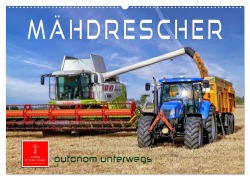 Mähdrescher - autonom unterwegs (Wandkalender 2026 DIN A2 quer), CALVENDO Monatskalender - Peter Roder