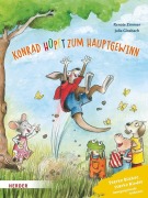 Cover-Bild zum Titel 'Konrad Känguru und Rita Rennmaus. Konrad hüpft zum Hauptgewinn' von 'Renate Zimmer'