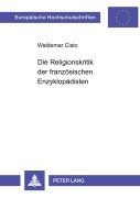 Cover-Bild zum Titel 'Die Religionskritik der französischen Enzyklopädisten' von 'Waldemar Cislo'