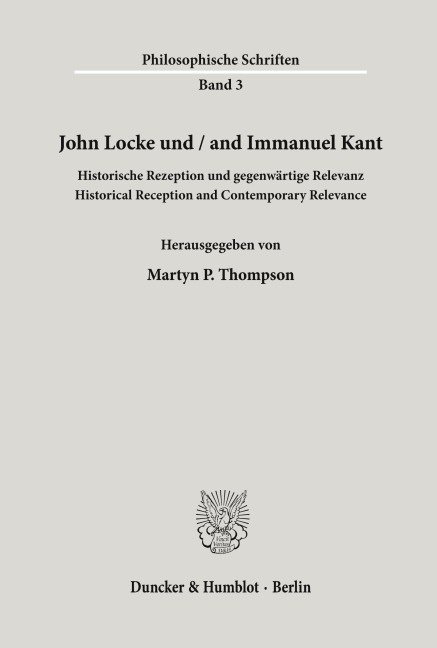 John Locke und / and Immanuel Kant. - 