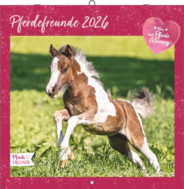 Pferdefreunde 2026 - Broschürenkalender - Kinder-Kalender - Format 30 x 30 cm - 