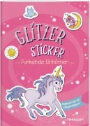 Cover-Bild zum Titel 'Glitzer-Sticker Malbuch. Funkelnde Einhörner' von ''