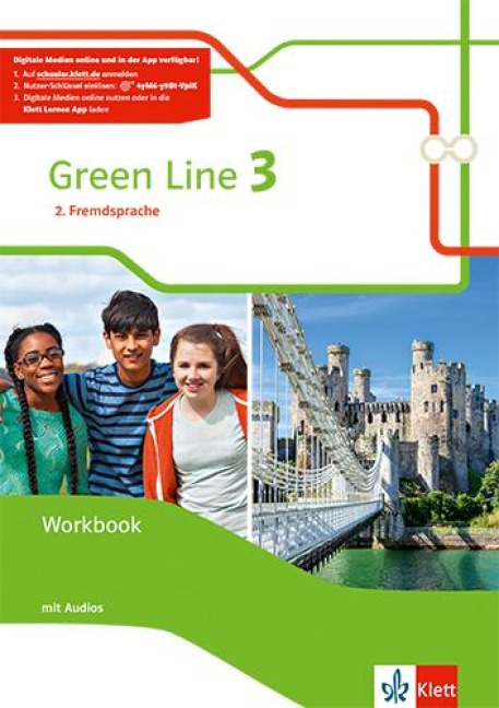 Green Line 3. Ausgabe 2. Fremdsprache. Workbook mit Audios Klasse 8 - 