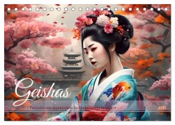 Cover-Bild zum Titel 'Geishas Portraits von japanischen Gastgeberinnen inspiriert (Tischkalender 2026 DIN A5 quer), CALVENDO Monatskalender' von 'Babett Paul'