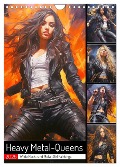 Heavy Metal-Queens. Wilde Rock- und Metal-Girl Paintings (Wandkalender 2025 DIN A4 hoch), CALVENDO Monatskalender - Rose Hurley