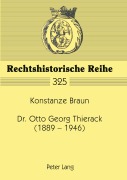 Cover-Bild zum Titel 'Dr. Otto Georg Thierack- (1889-1946)' von 'Konstanze Beissert'