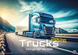 Cover-Bild zum Titel 'Trucks - Könige der Straße - LKW - 2026 - Kalender DIN A2' von ''
