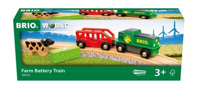 Cover-Bild zum Titel 'BRIO World - 36018 Bauernhof-Batteriezug | Batteriebetriebene Spielzeuglok für Kinder ab 3 Jahren' von ''