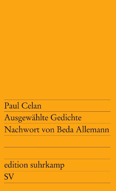 Ausgewählte Gedichte - Paul Celan