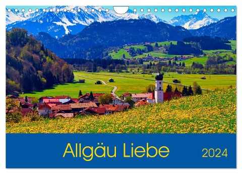 Allgäu Liebe (Wandkalender 2024 DIN A4 quer), CALVENDO Monatskalender - Astrid Schmid