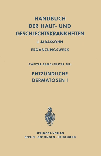 Entzündliche Dermatosen I - 